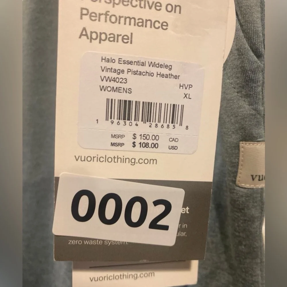 NWT Vuori halo essential wide leg Size XL - Picture 5 of 5